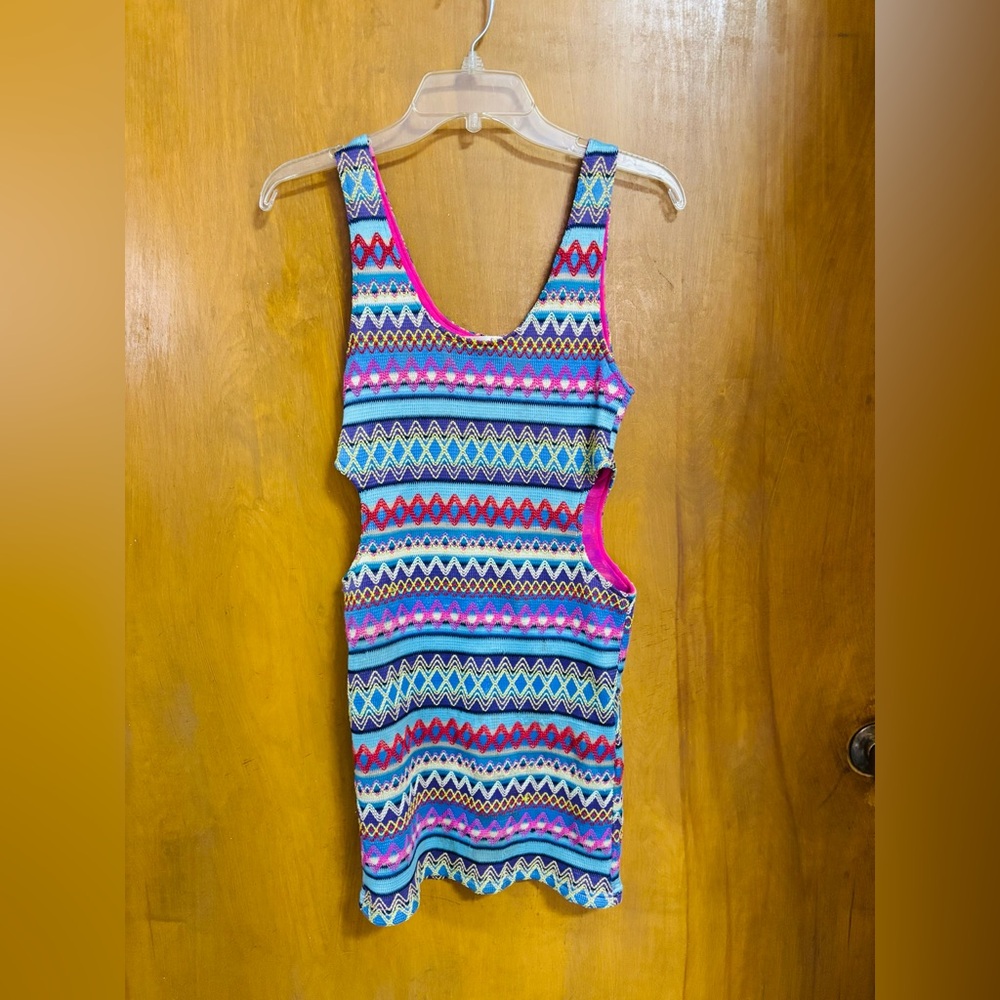 MAGS&PYE Colorful Geometric Mini Dress